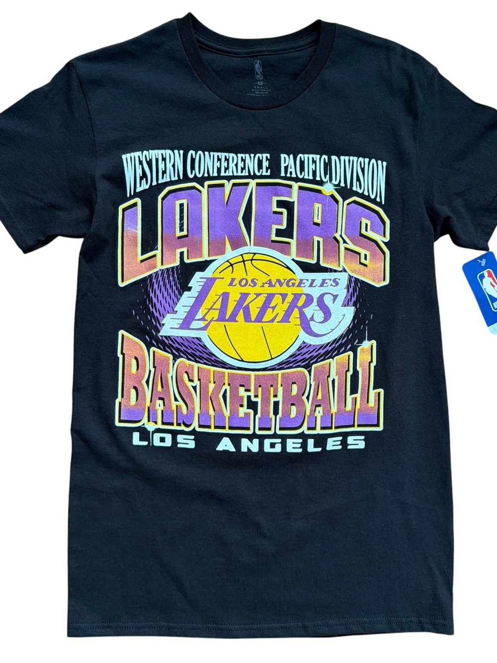Champion Los Angeles Lakers Black Short Sleeve Graphic Tee Men’s S